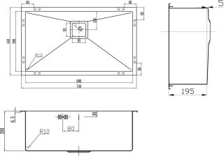 Мойка кухонная Zorg Inox PVD SZR-7444 BRONZE